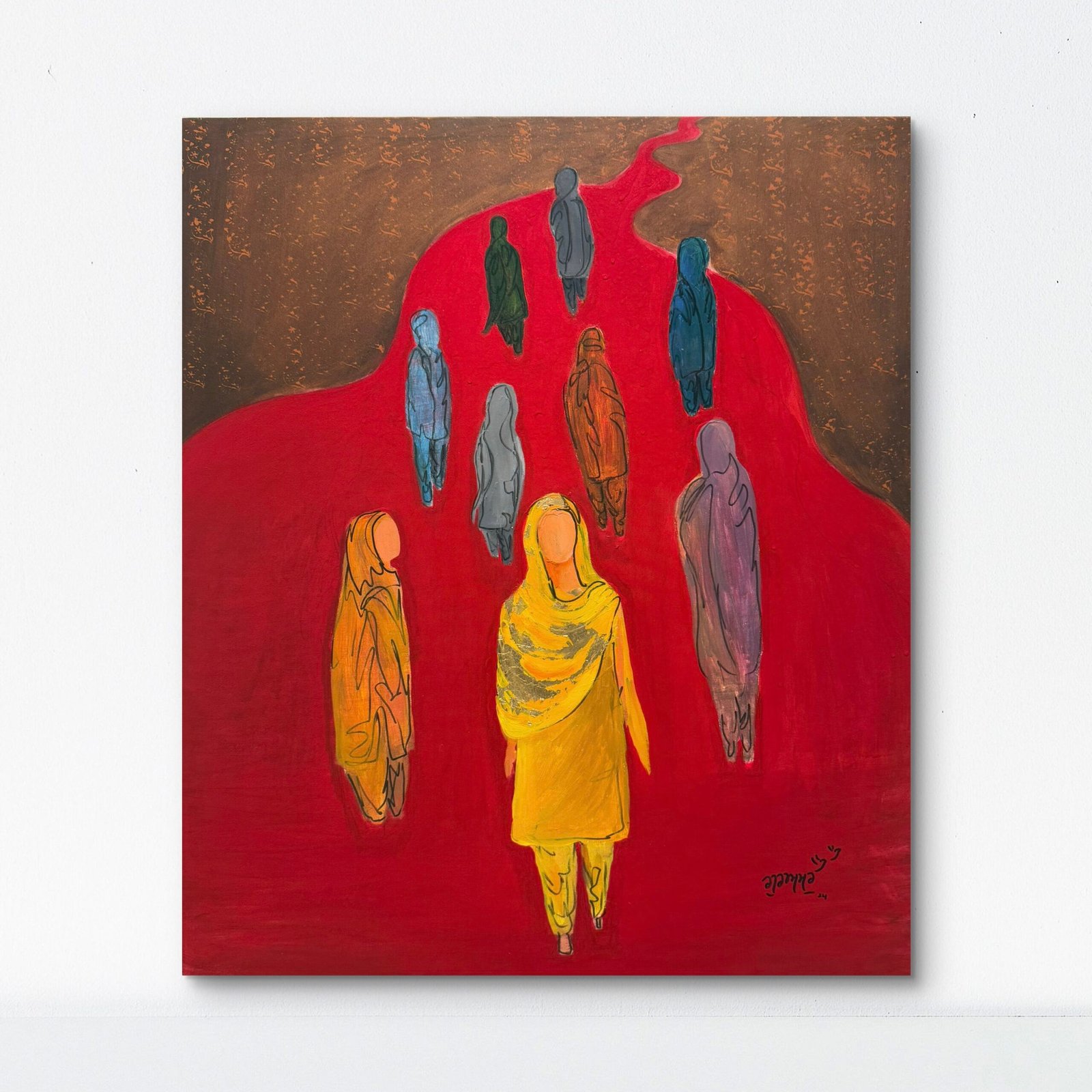 Defying the Flow | Acrylic on Stretched Canvas