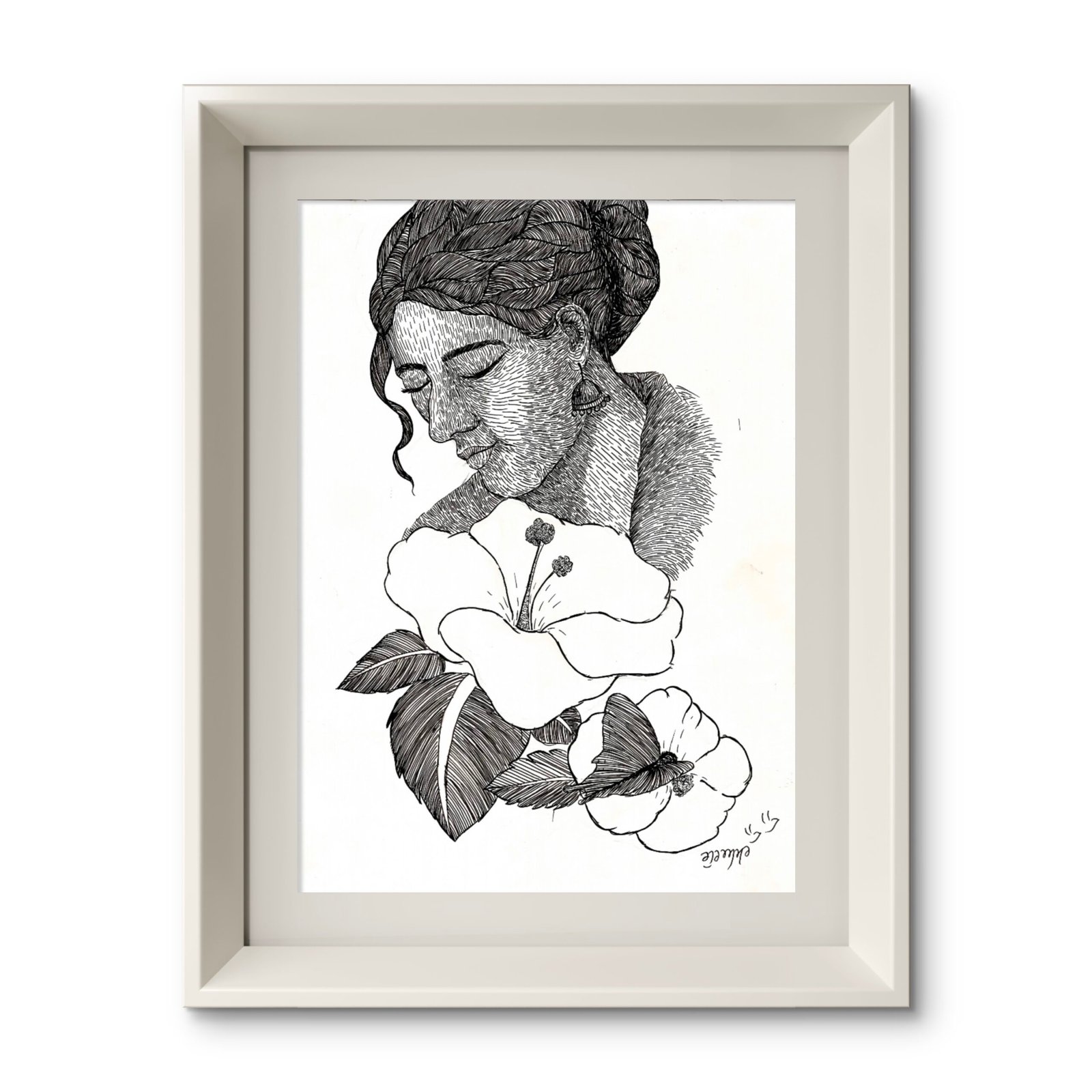 Whispers of Bloom | Micron Pen Art Print