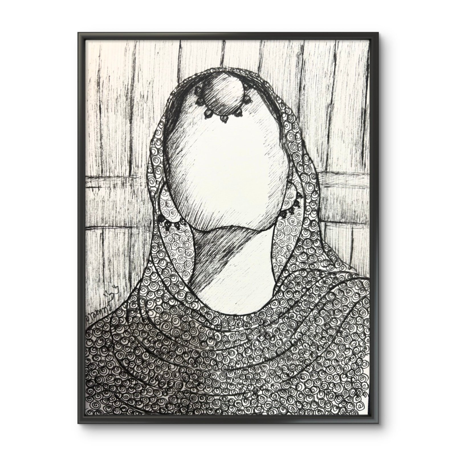 Silent Strength | Micron Pen Art Print