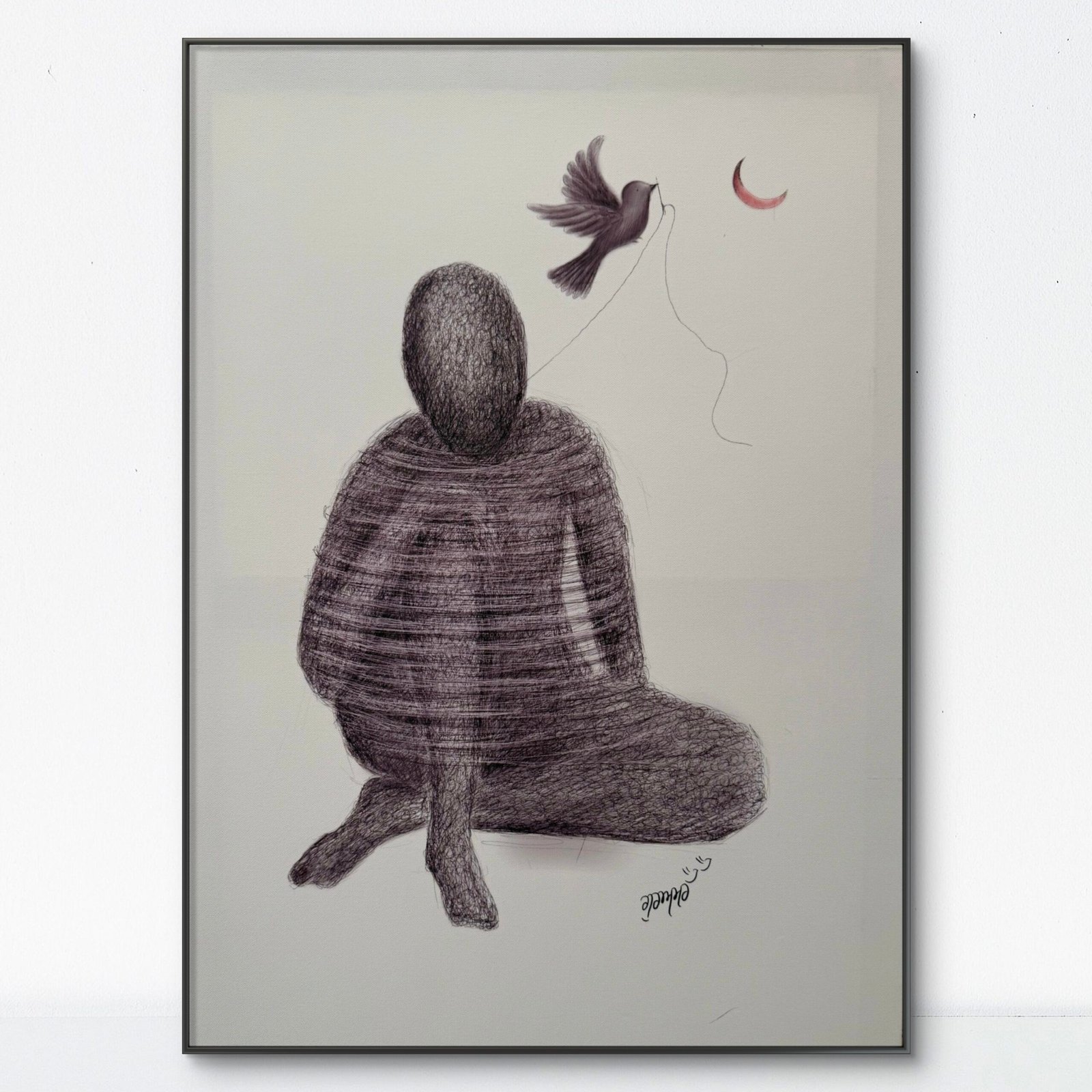 Flight of Inner Spirit | Digital Painting on Stretched Canvas